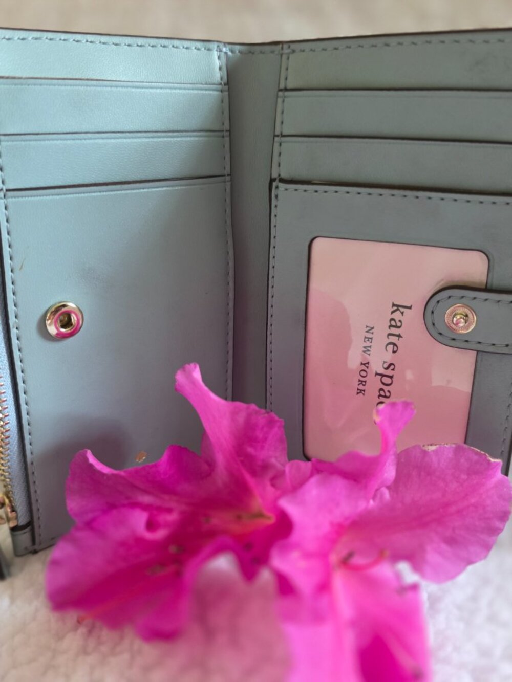 Kate Spade Leighton Pebbled Leather Bifold Wallet - Picture 2 of 4